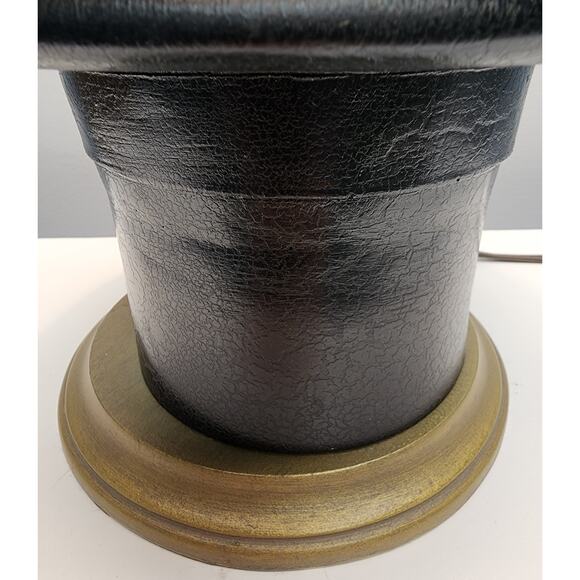 Vintage Whimsical Rabbit in Hat Table Lamp – Brass & Rustic Gold Base, 22" Tall - Picture 7 of 16